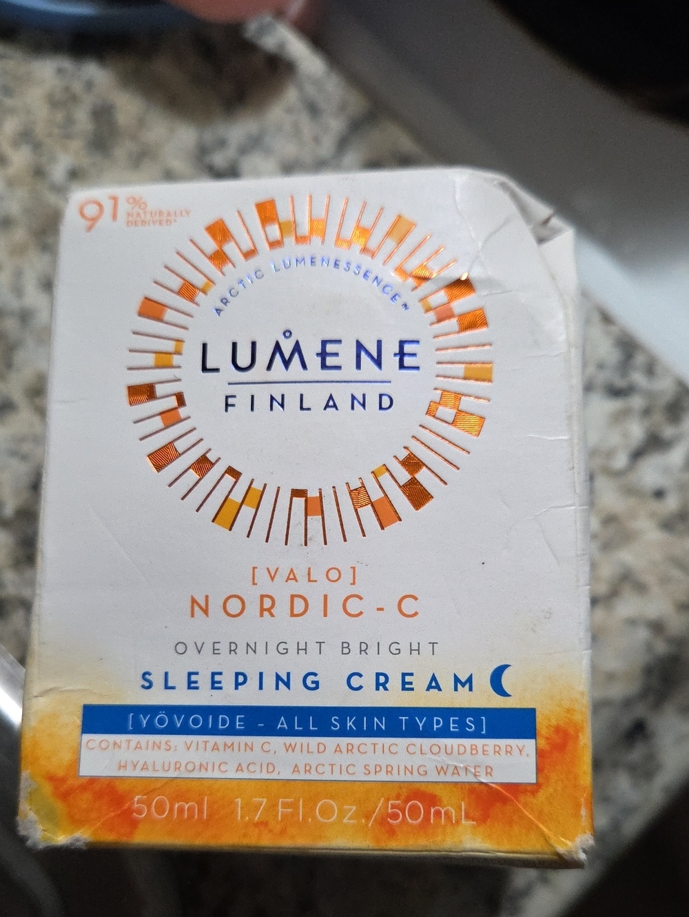 LuMee Nordic-C Sleeping Cream - Orange and White